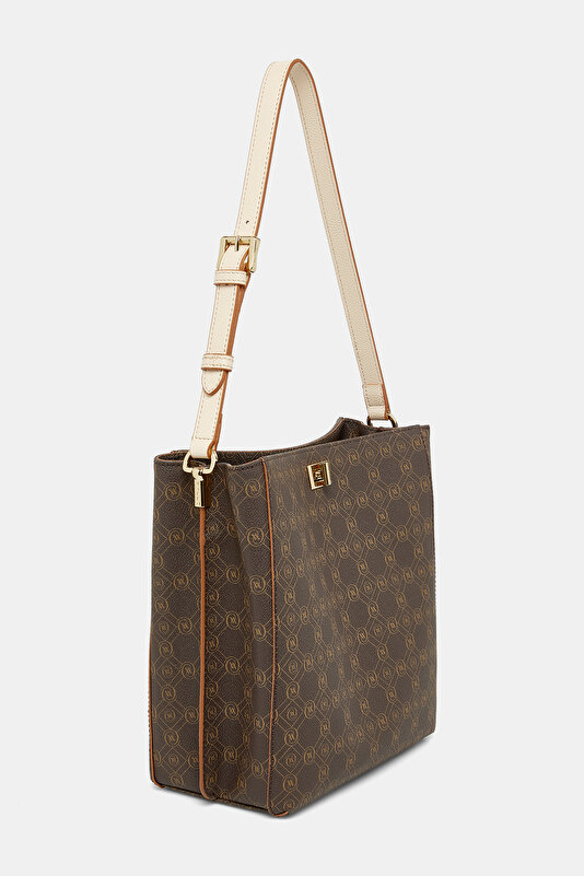 TAN MONOGRAM BAG 2