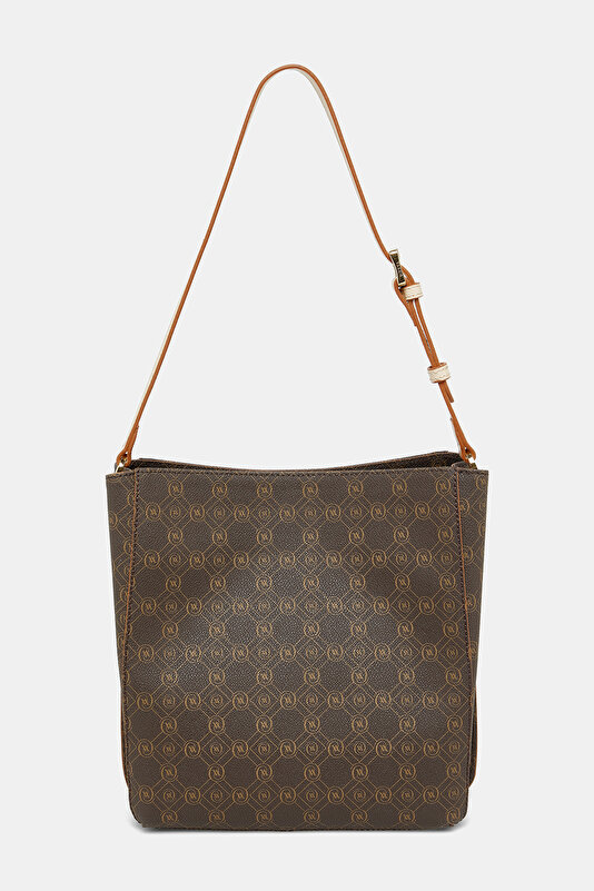 TAN MONOGRAM BAG 3