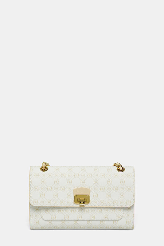 WHITE MONOGRAM BAG