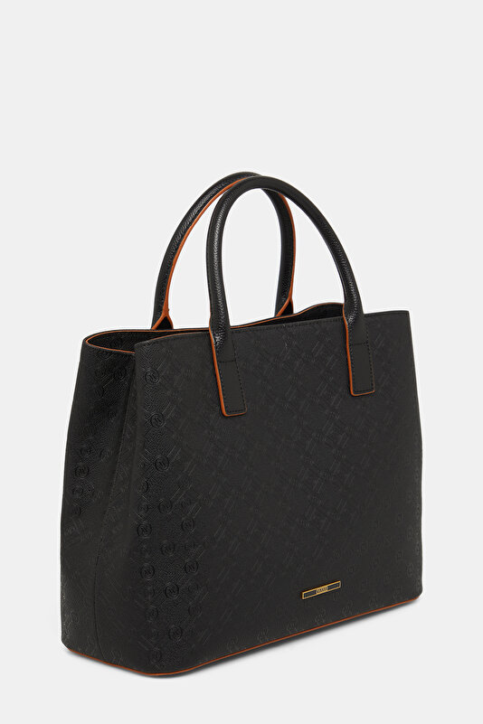TAN MONOGRAM BAG 3