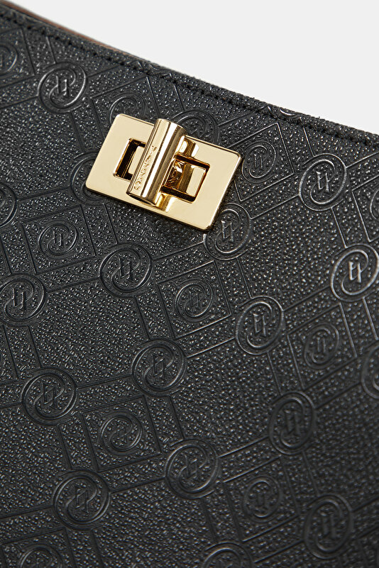 TAN MONOGRAM BAG 4