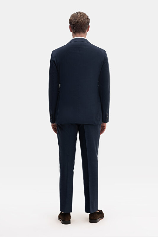 NAVY BLUE WOOL/SILK SUIT 2