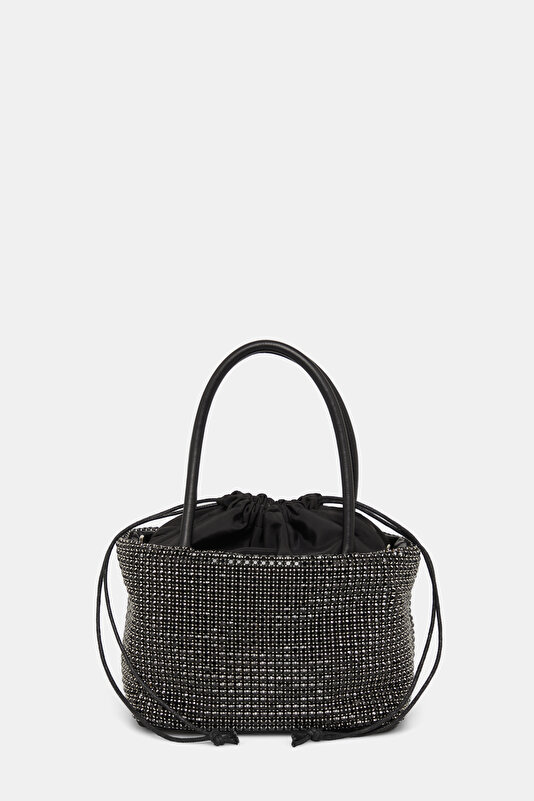 BLACK TEXTURED BAG