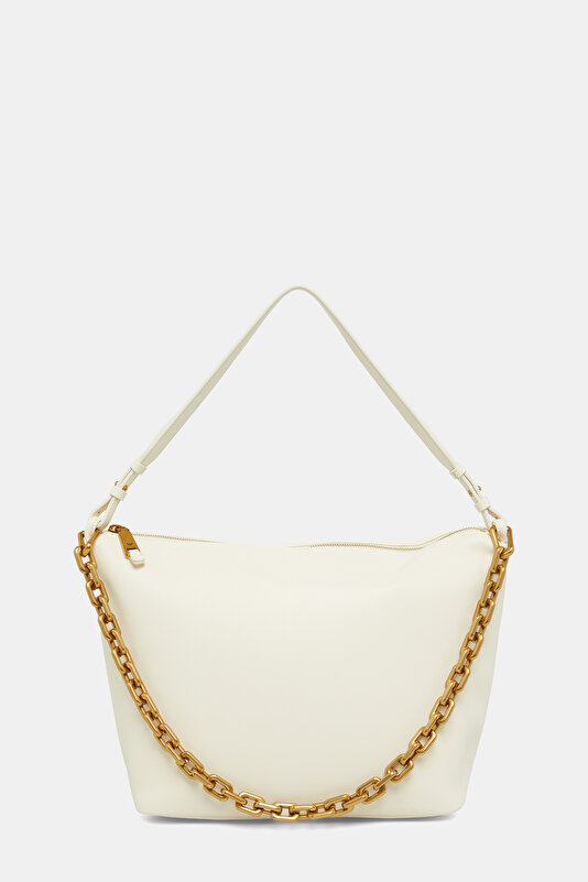 WHITE LEATHER BAG