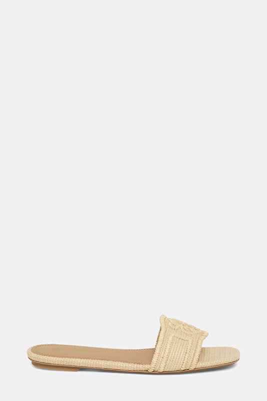 NATURAL LEATHER SLIPPER