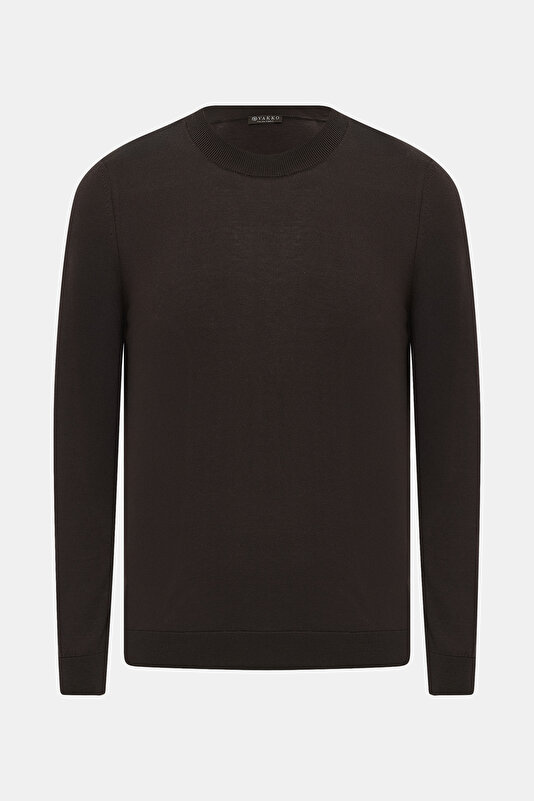 BROWN POLO NECK LONG SLEEVE