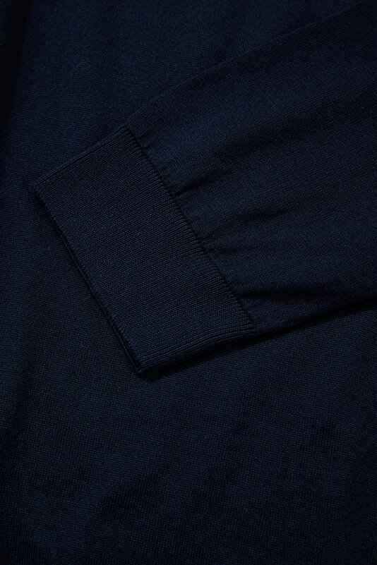 NAVY BLUE POLO NECK LONG SLEEVE 4