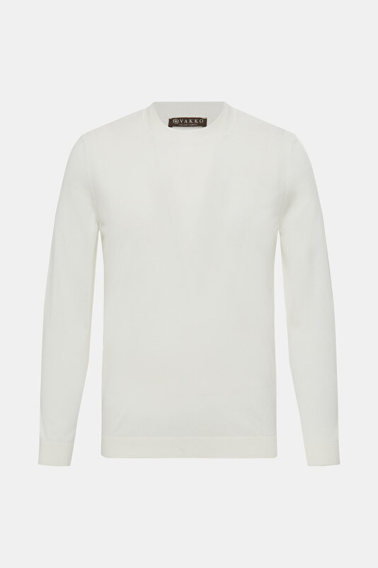ECRU POLO NECK LONG SLEEVE