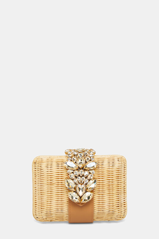 NATURAL JEWELLED BAG