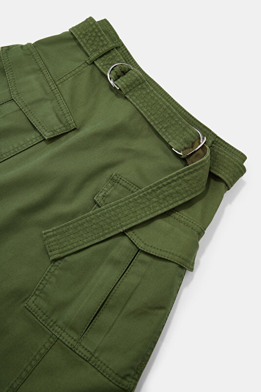 DARK KHAKI SKIRT 3