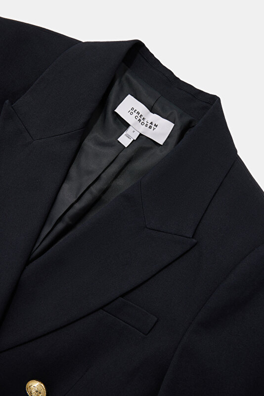 NAVY BLUE BUTTONED JACKET 3