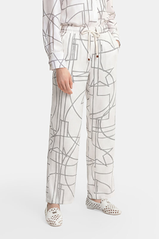 BLACK WIDE LEG TROUSERS 2