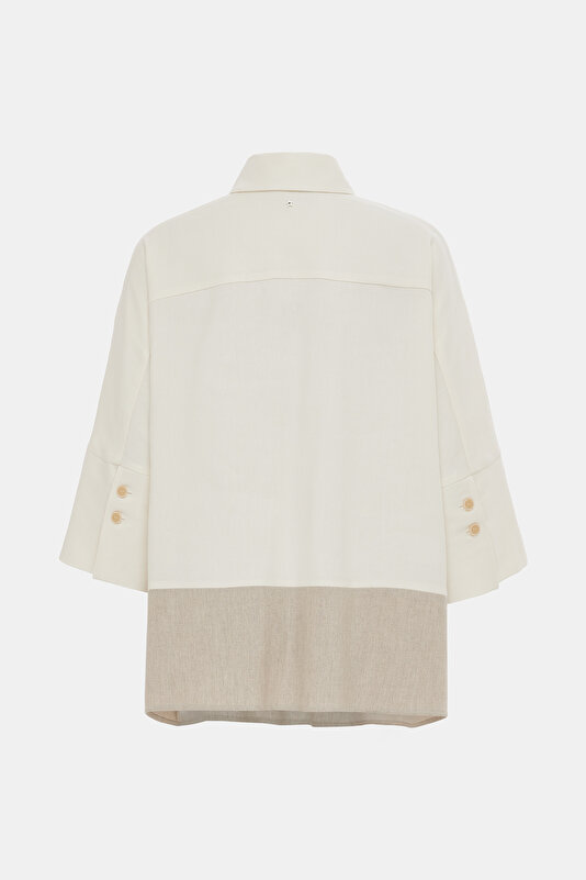 ECRU 3/4 SLEEVES SHIRT 2