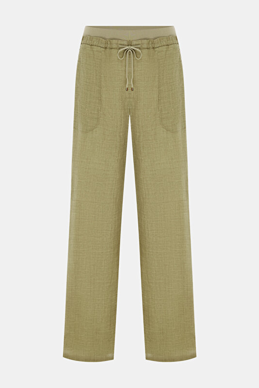 MINK WIDE LEG TROUSERS 4