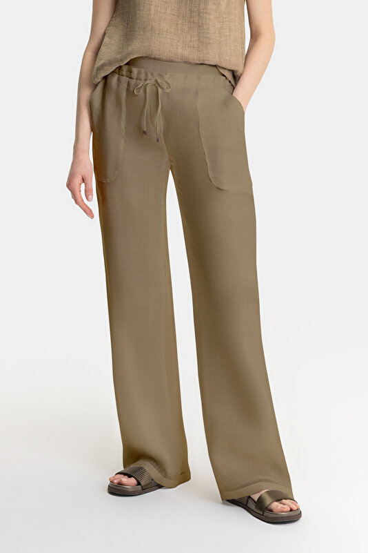 MINK WIDE LEG TROUSERS 2