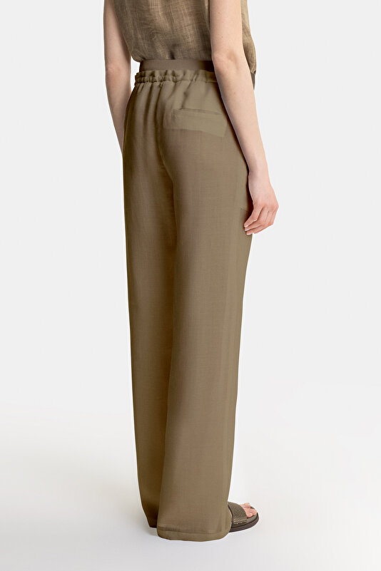 MINK WIDE LEG TROUSERS 3