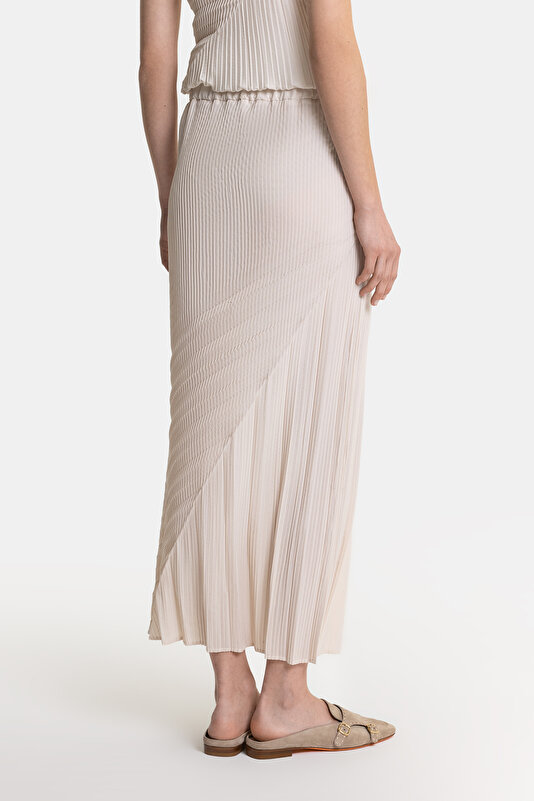 ECRU MIDI SKIRT 3