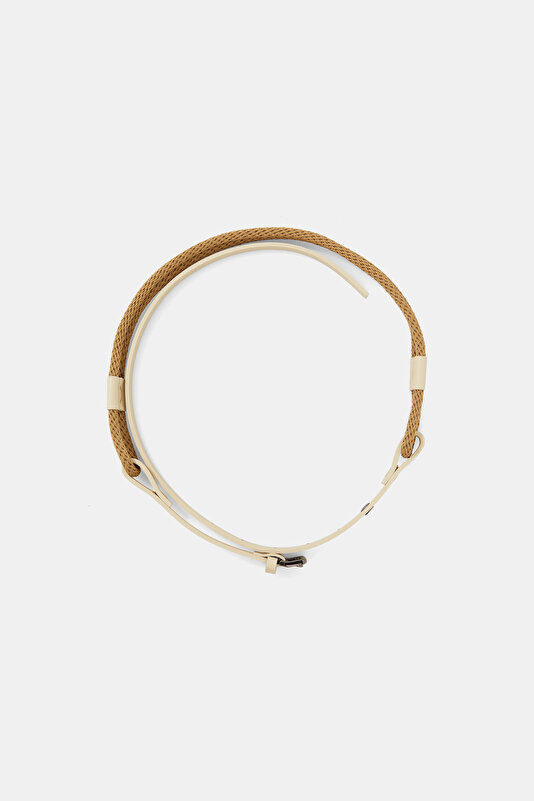 ECRU LEATHER BELT 2