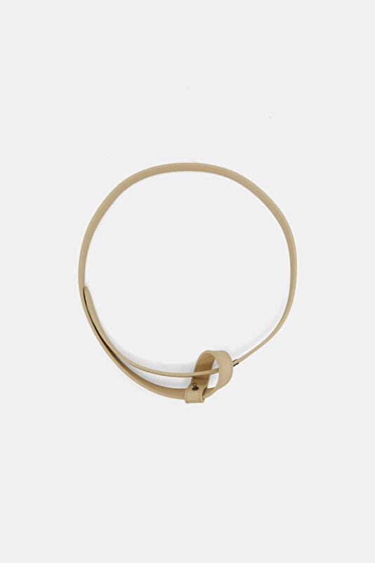 BEIGE LEATHER BELT 2