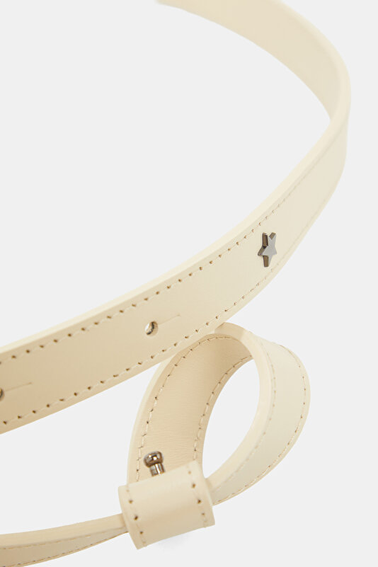 BEIGE LEATHER BELT 3