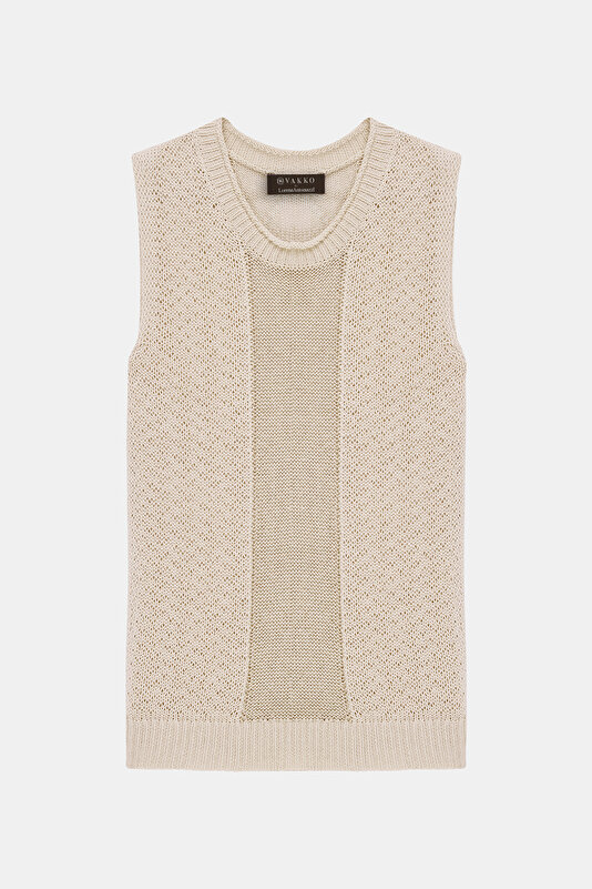 ECRU BASIC / ROUND NECKLINE TRICOT 4