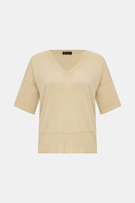 BEIGE V NECK 4