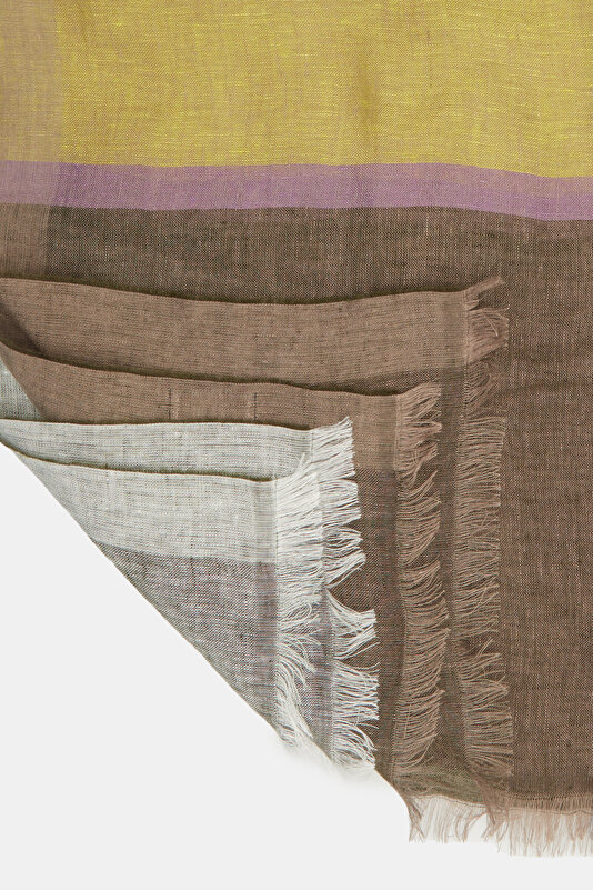 PURPLE LINEN SHAWL 3
