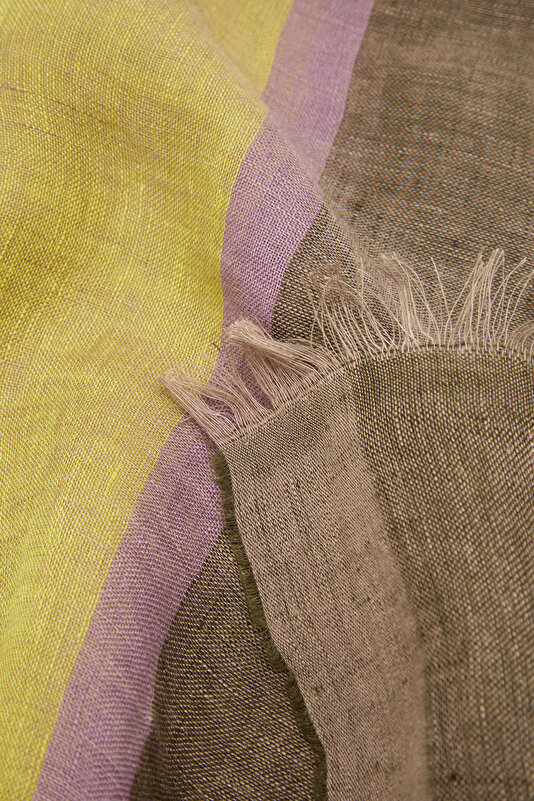 PURPLE LINEN SHAWL 4