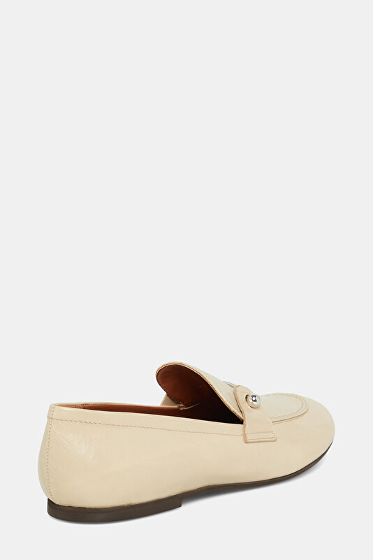 ECRU LEATHER SHOE 3