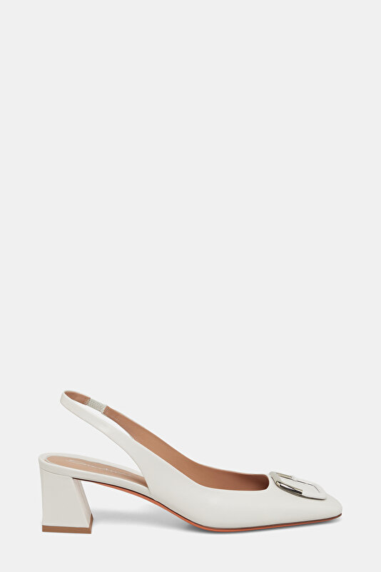 WHITE LEATHER SHOE
