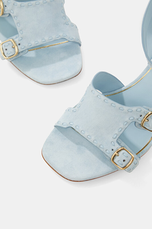 BLUE LEATHER SHOE 4