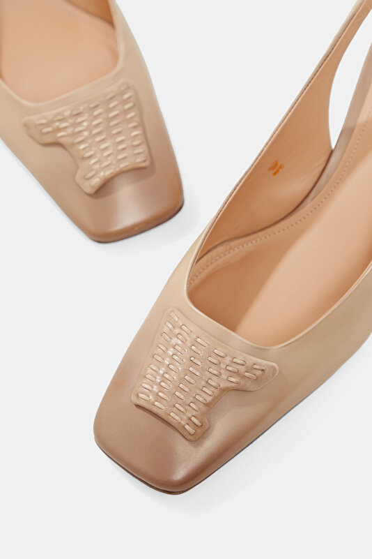 BEIGE LEATHER SHOE 4