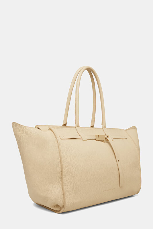 ECRU LEATHER BAG 2