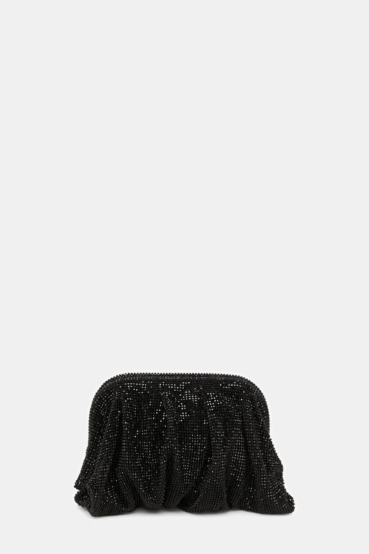 BLACK JEWELLED BAG