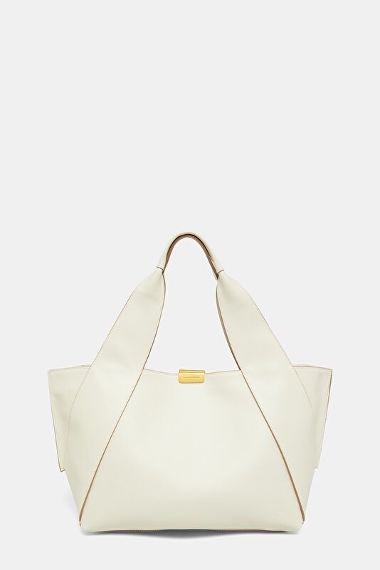 ECRU LEATHER BAG