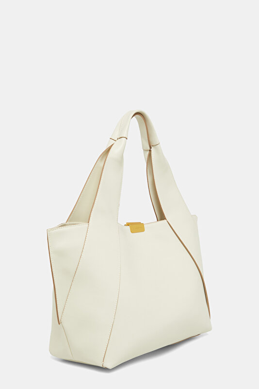 ECRU LEATHER BAG 2