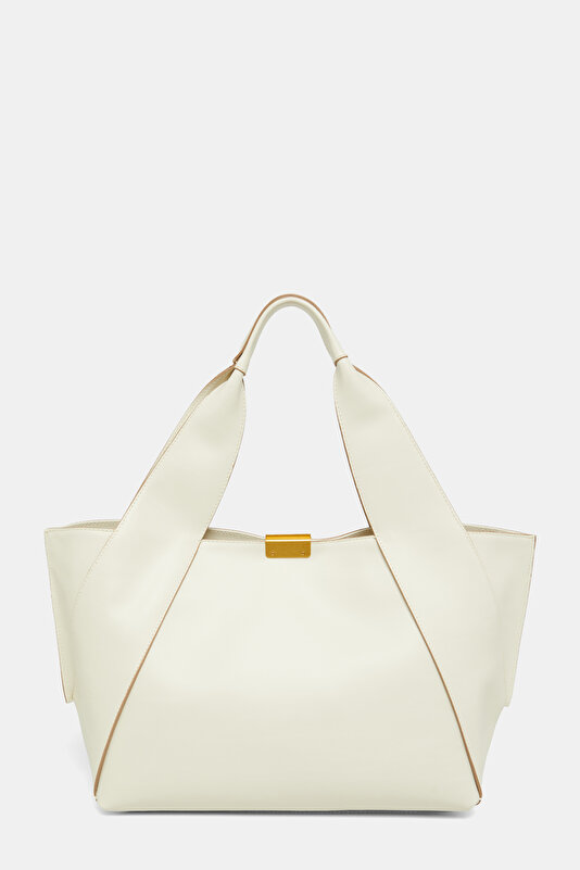 ECRU LEATHER BAG 3
