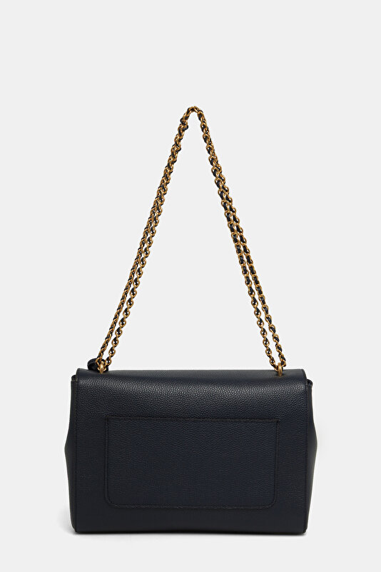 NAVY BLUE LEATHER BAG 4