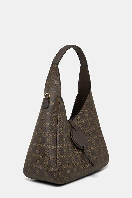 KAHVE MONOGRAM DERİ ÇANTA 3