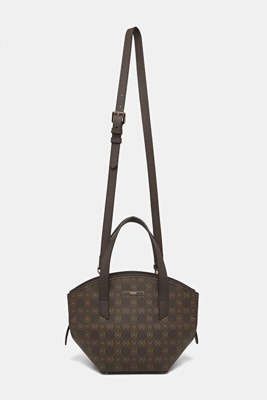KAHVE MONOGRAM DERİ ÇANTA 2