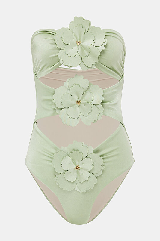 LIGHT GREEN SWIMSUIT