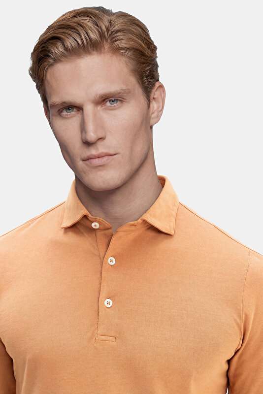 POLO YAKA UZUN KOL KOTON T-SHIRT 3