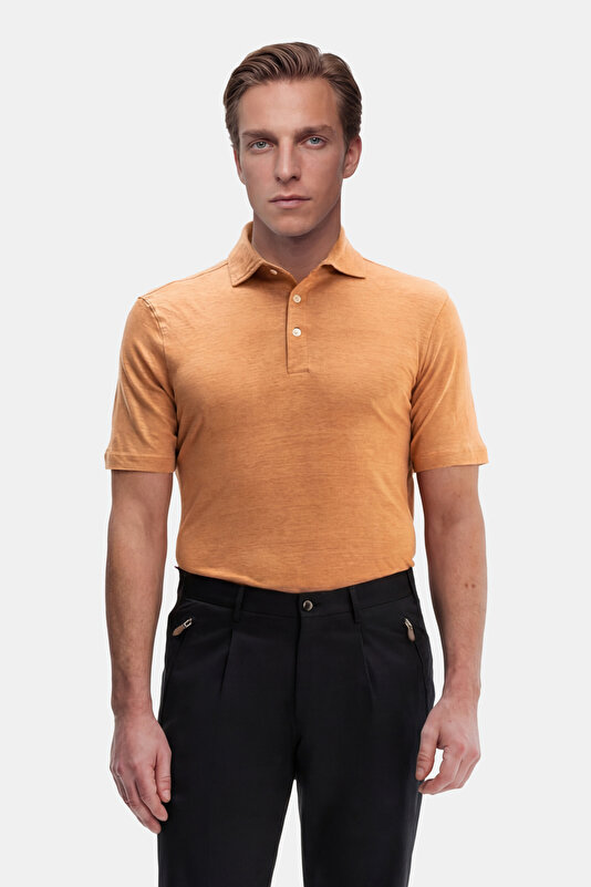 POLO YAKALI KISA KOL KETEN T-SHIRT