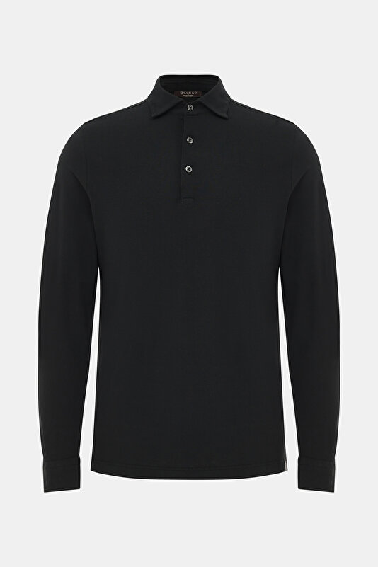 POLO YAKA UZUN KOL KOTON T-SHIRT