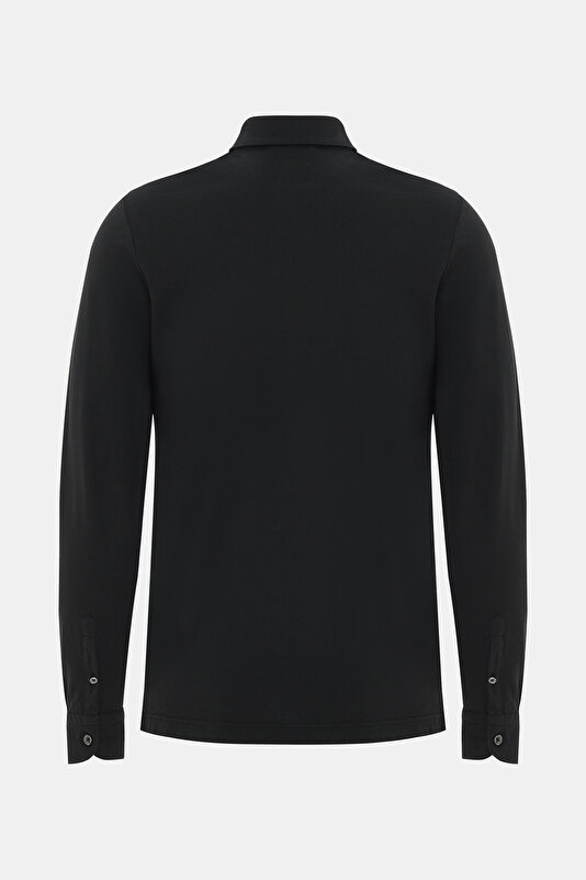 POLO YAKA UZUN KOL KOTON T-SHIRT 2