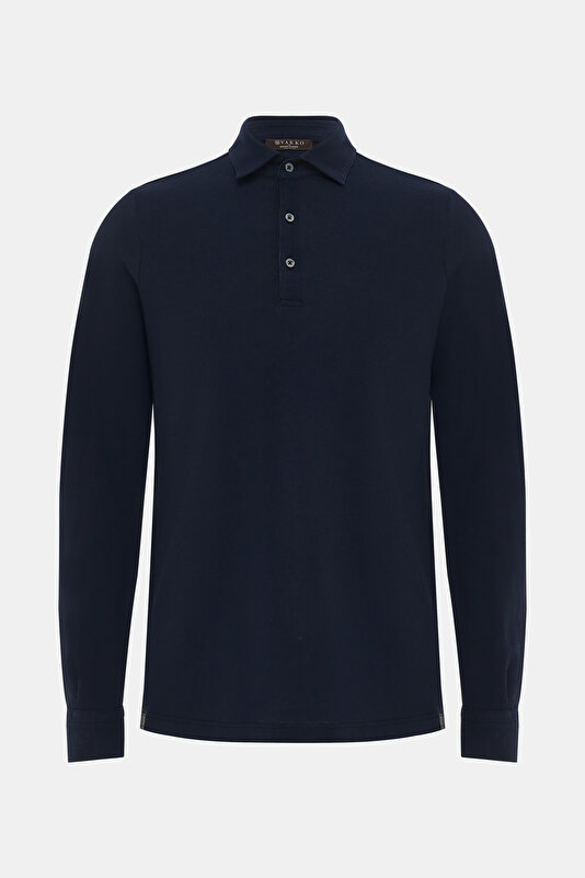 POLO YAKA UZUN KOL KOTON T-SHIRT