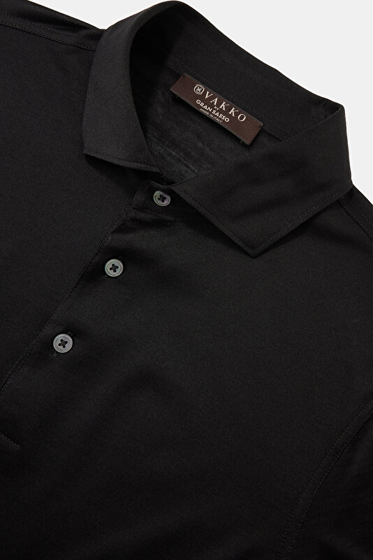 POLO YAKALI KISA KOL İPEK T.SHIRT 3