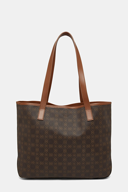 TAN MONOGRAM BAG