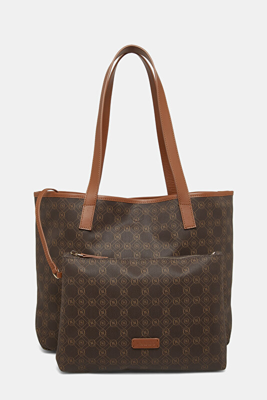 TAN MONOGRAM BAG 2