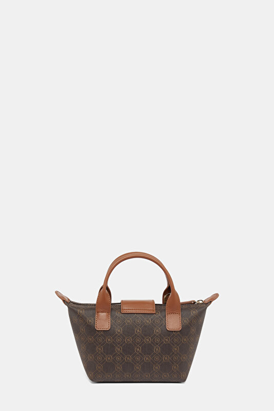 TAN MONOGRAM BAG 4